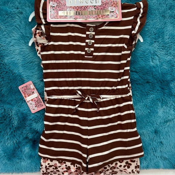 Btween Two Pack Rompers Size 2T Toddler Girl - Picture 7 of 11